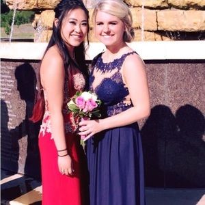 Navy Blue Prom Dress